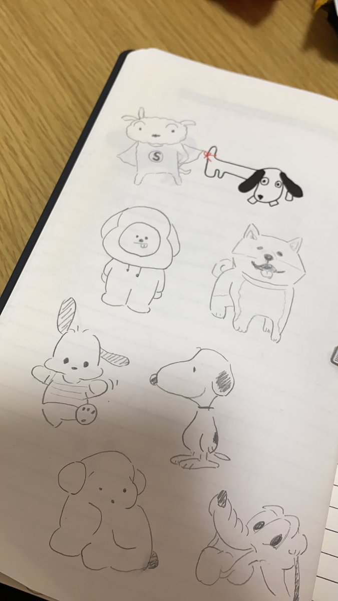 いろんな犬のキャラを模写 いぬころ 変な犬図鑑 書籍化 アニメ化の漫画