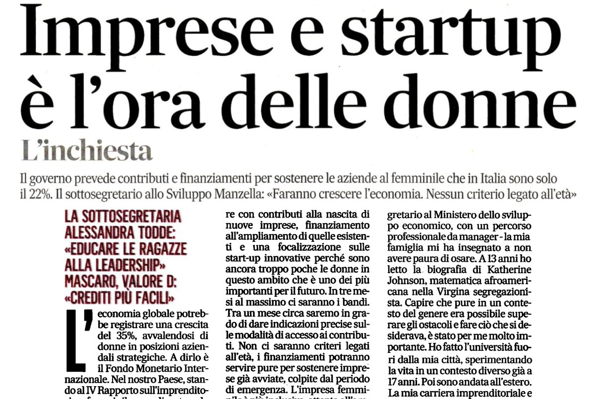 InfoCamere (@infocamere) on Twitter photo Faranno crescere l'economia
🗞️ "#Imprese e #startup è l'ora delle #donne " su <a href="/ilmessaggeroit/">Il Messaggero</a>
#STEM <a href="/GPManzella/">Gian Paolo Manzella</a> <a href="/unioncamere/">Unioncamere</a> @Ale_ToddeM5S @paola_mascaro <a href="/ValoreD/">Valore D</a> @LukeWhenHeGoes <a href="/MISE_GOV/">Assessorato allo Sviluppo Economico di Bugliano</a> Faranno crescere l'economia
🗞️ "#Imprese e #startup è l'ora delle #donne " su <a href="/ilmessaggeroit/">Il Messaggero</a>
#STEM <a href="/GPManzella/">Gian Paolo Manzella</a> <a href="/unioncamere/">Unioncamere</a> @Ale_ToddeM5S @paola_mascaro <a href="/ValoreD/">Valore D</a> @LukeWhenHeGoes <a href="/MISE_GOV/">Assessorato allo Sviluppo Economico di Bugliano</a>