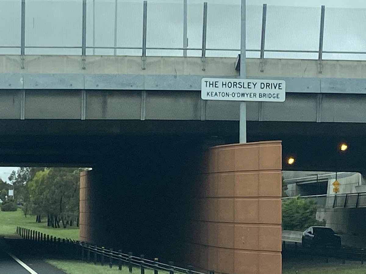 I also joined #NSWRFS Commissioner Rob Rogers today, along with family, friends &amp; colleagues of Andrew &amp; Geoff, for the naming of the Horsley Drive Bridge over the M7. Thanks to Transport for NSW, for such a significant dedication to honour Andrew &amp; Geoff.