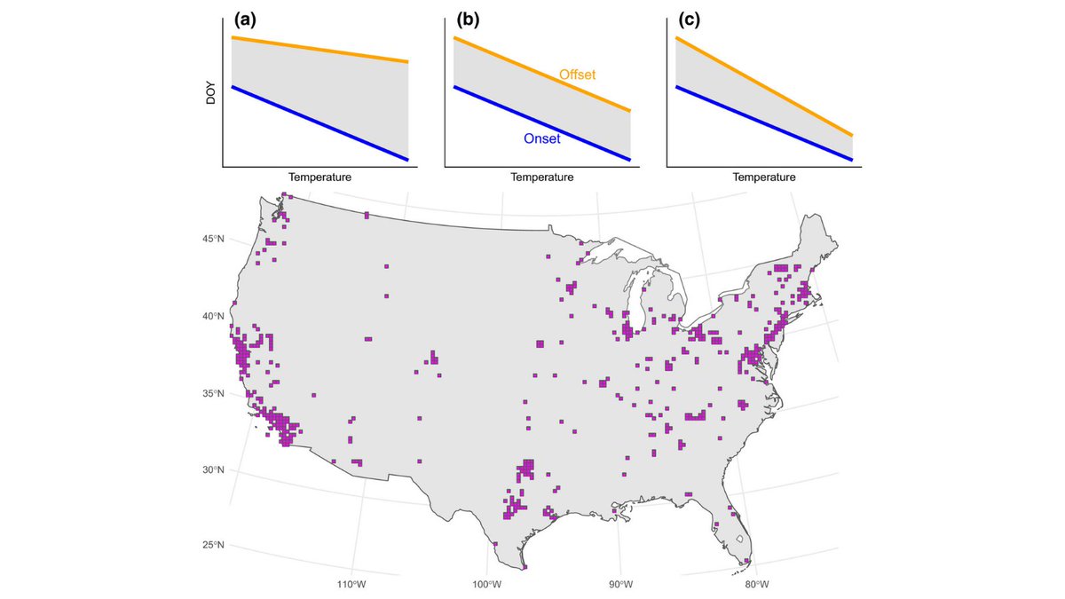 Vijay Barve (@vijaybarve) on Twitter photo "Climate, urbanization, and species traits interactively drive flowering duration". In <a href="/GlobalChangeBio/">Global Change Biology</a> doi.org/10.1111/gcb.15… with <a href="/_djli/">Daijiang Li</a> <a href="/narayanibarve/">Narayani Barve</a> @lbrensk <a href="/KamiEarl/">Kamala Earl</a> @belitzmw <a href="/joshua_doby/">Joshua Doby</a> @MaggieHantak @Jessica_Oswald Brian Stucky, Mitch Walters <a href="/robgural/">robgural</a> "Climate, urbanization, and species traits interactively drive flowering duration". In <a href="/GlobalChangeBio/">Global Change Biology</a> doi.org/10.1111/gcb.15… with <a href="/_djli/">Daijiang Li</a> <a href="/narayanibarve/">Narayani Barve</a> @lbrensk <a href="/KamiEarl/">Kamala Earl</a> @belitzmw <a href="/joshua_doby/">Joshua Doby</a> @MaggieHantak @Jessica_Oswald Brian Stucky, Mitch Walters <a href="/robgural/">robgural</a>