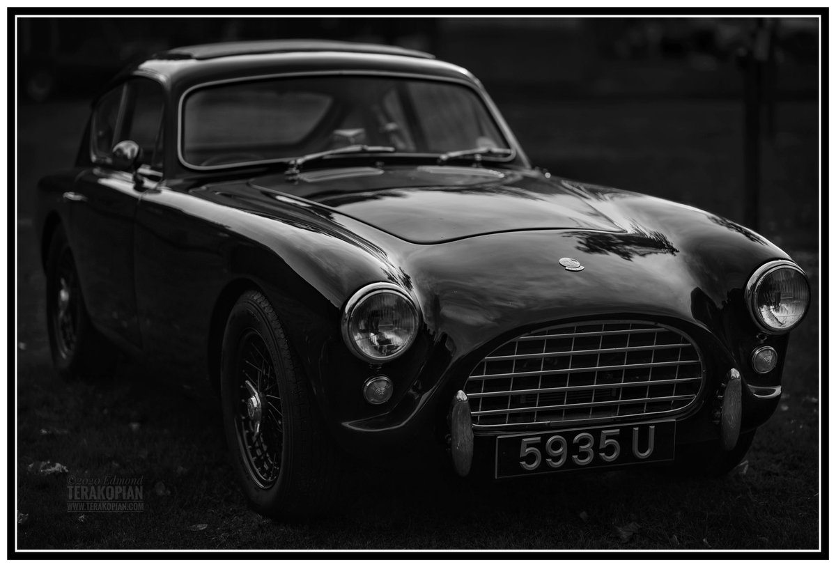 A classic Bristol sports car at Bicester Heritage, at day’s end. #automotive #automotivephotography #car #bristolcars <a href="/BristolCarsLtd/">Bristol Cars</a> Lumix S1R &amp; Sigma 85mm f1.4 DG DN Art L Mount lens. <a href="/LumixUK/">Lumix UK</a> <a href="/SigmaImagingUK/">SIGMA UK</a> <a href="/Sigma_Japan/">SIGMA Japan</a> #lumixs1r #sigma85mmart #classiccar #bw #mono <a href="/BicesterH/">Bicester Heritage</a>