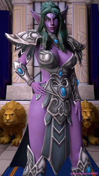 1 pic. Tyrande Whisperwind 

1- https://t.co/DsRXHEvz5F
2- https://t.co/fhu6t5zDoA

Extra Clothes/Angles