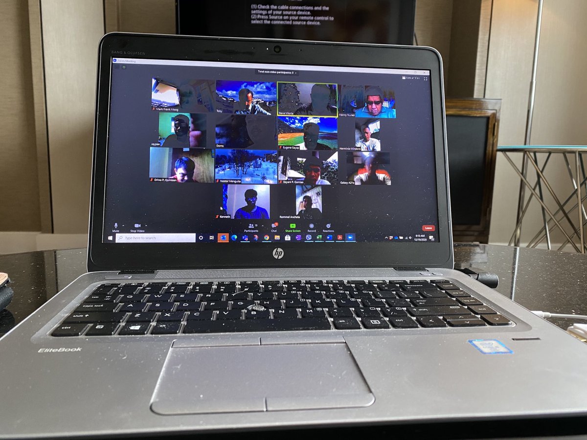 Virtual Christmas Party for sales group in North Luzon #Philippines great way to start a Saturday!  #