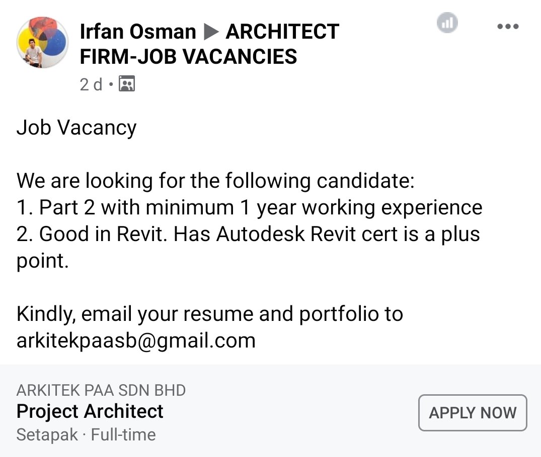 Huda Mahmud 在 Twitter 上 05 02 2021 Vacancy Https T Co Raokzc72oe Twitter