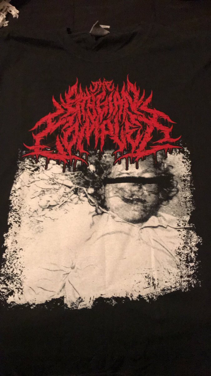 STEVENPLAGUE's tweet photo. Got my @stygiancomplex order in the mail today! Peep these sick T’s. Boys threw in this sick fucking wall flag! Thanks for the hook up guys! #TheStygianComplex #Tartarus 🥵🤤 https://t.co/MsvByM2MY1