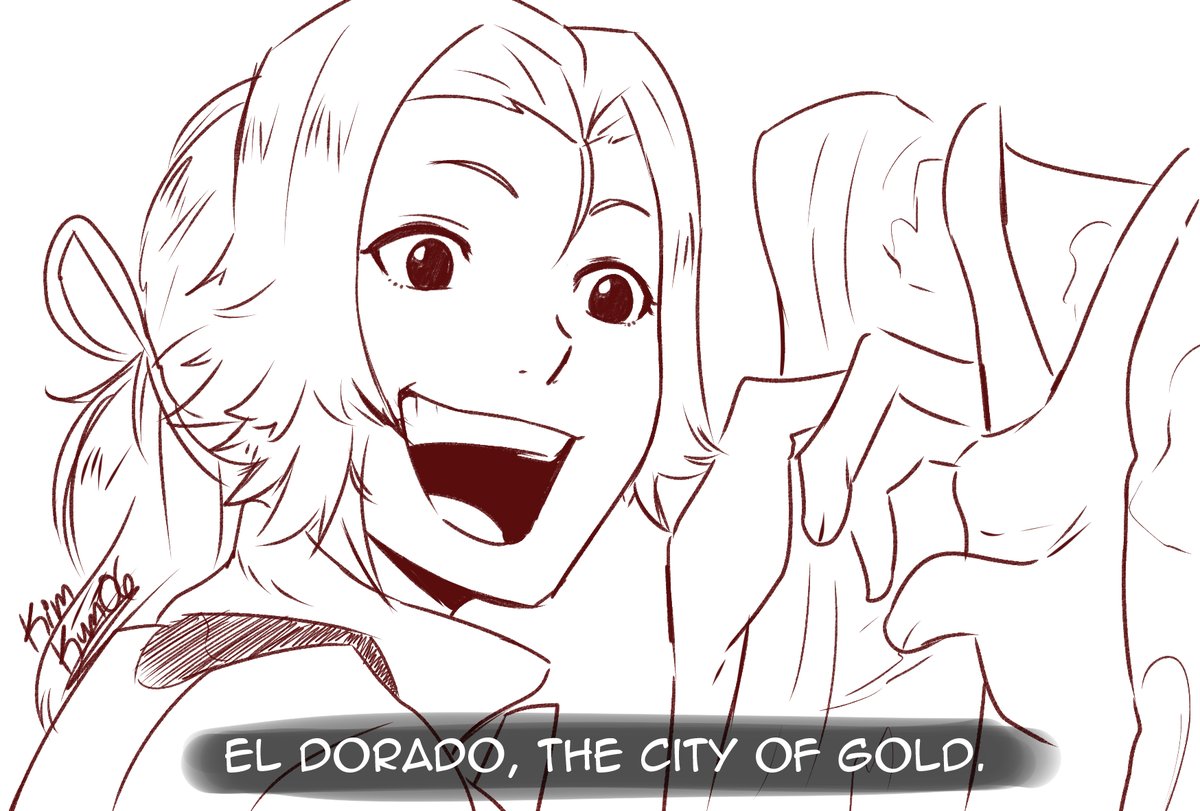 The other day I watched the El Dorado movie, so today I present to you:

A THREAD (1/9): It's EL DORADO but Miguel and Tulio are played by Fire Emblem 3 Houses Catherine and Shamir respectively. 