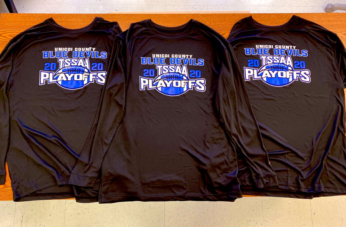 Playoff shirts made it just in time for Christmas. Proud of our guys! #ForksUp