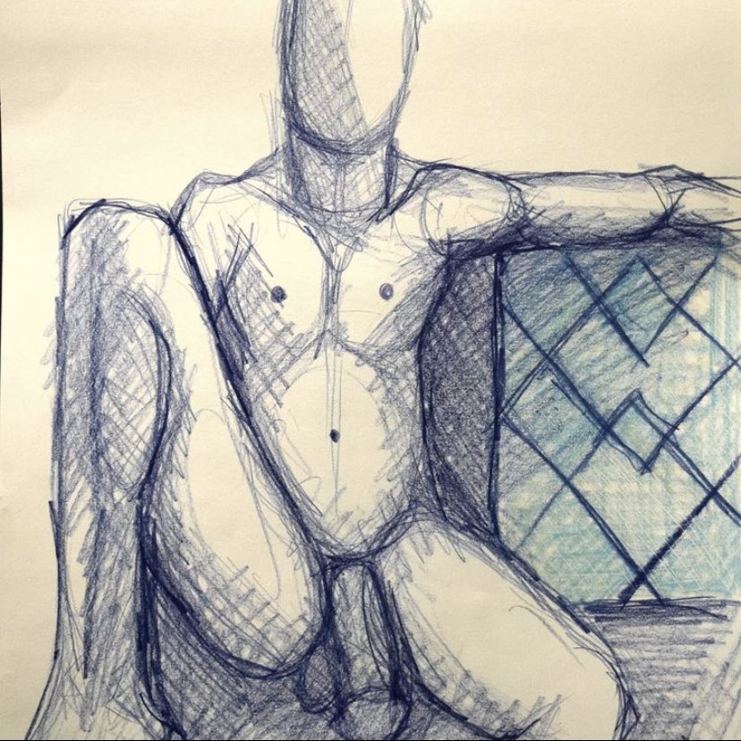 thatbarelife's tweet photo. Artist - Kent van Dusseldorp 

Charity session for @SurvivorsUK 

#lifeart #lifemodel #pocmodel #poc #tattooedmodel #tattoos #bodyart #maleform #malefigure #bodypositive #londonmodel #malefigure #figuredrawing #onlinelifedrawing #virtuallifedrawing #illustration #malenude https://t.co/E7C9bHTNZg