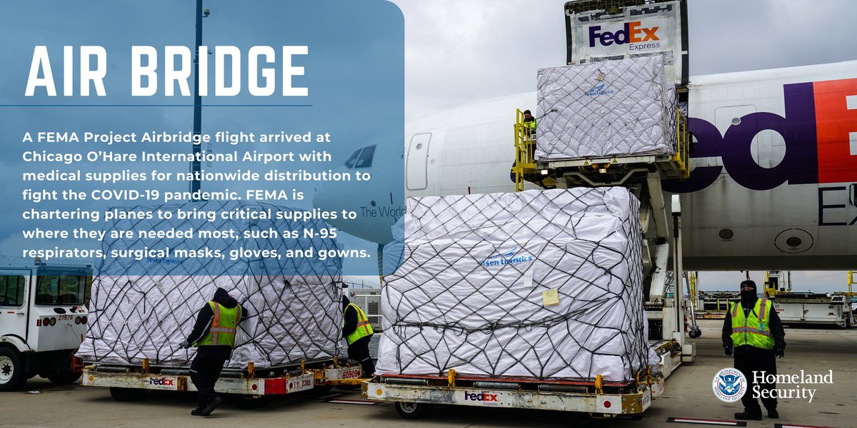 There were more than 20 flights through early April through the private-public partnership called Project Airbridge. This was all occurring while Trump continued to urge states to buy their own medical supplies, which were in short supply across the country.