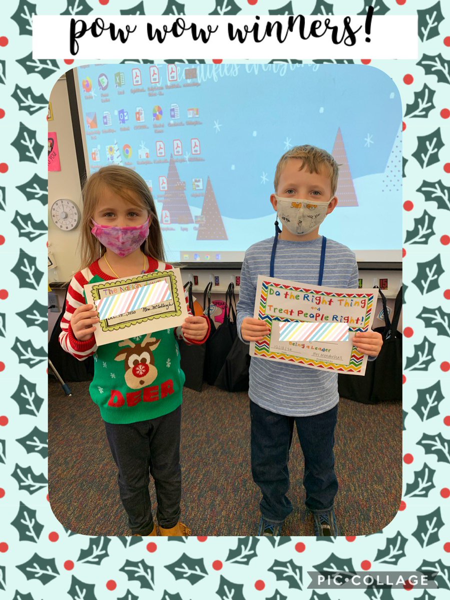 Congrats to December’s pow wow winners! Thanks for being leaders! 🎉