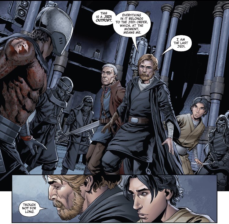 Mandalorian spoilers IN SUMMARY  this Luke/Grogu plot made me hopeful for ben bc* it picks up at a point where Luke is studying the lore that leads to WBW* could show the GA bens backstory via Grogus journey*shows lfl isnt actually done w/ the Skywalkers (or the actors)