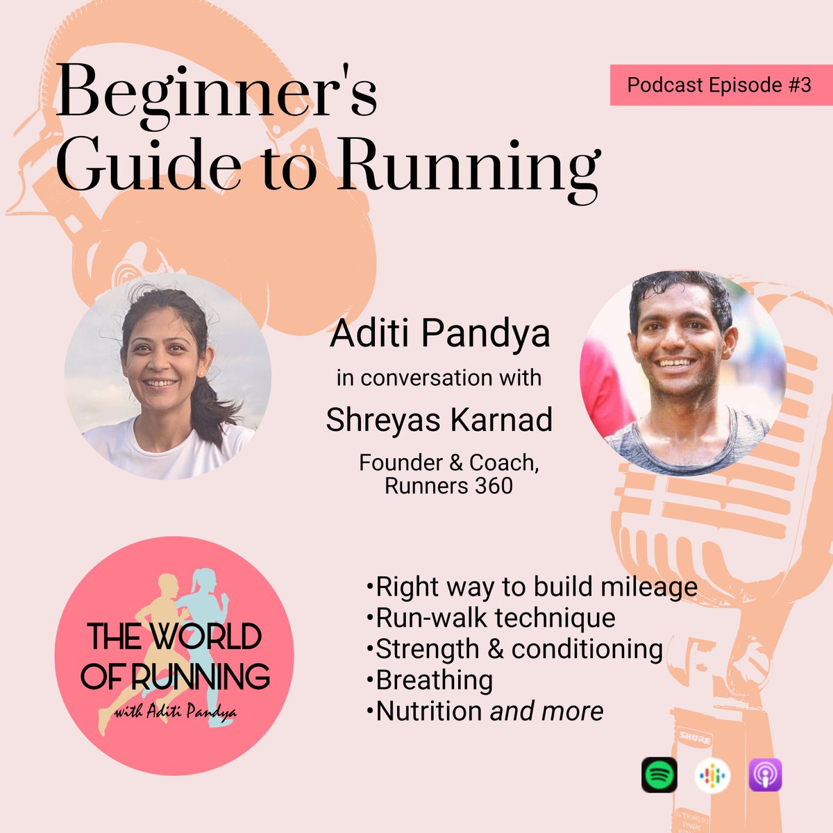 geeksonfeet's tweet photo. ๐ง Here is our new podcast episode, a beginner's guide to running. We discussed everything one needs to know at the start of their running journey. Host Aditi @aditipandya29 talks with Coach Shreyas Karnad @shreyaskarnad
https://t.co/Ism49opLeZ
#running #podcast #runners360 https://t.co/4u8lRDPdNQ