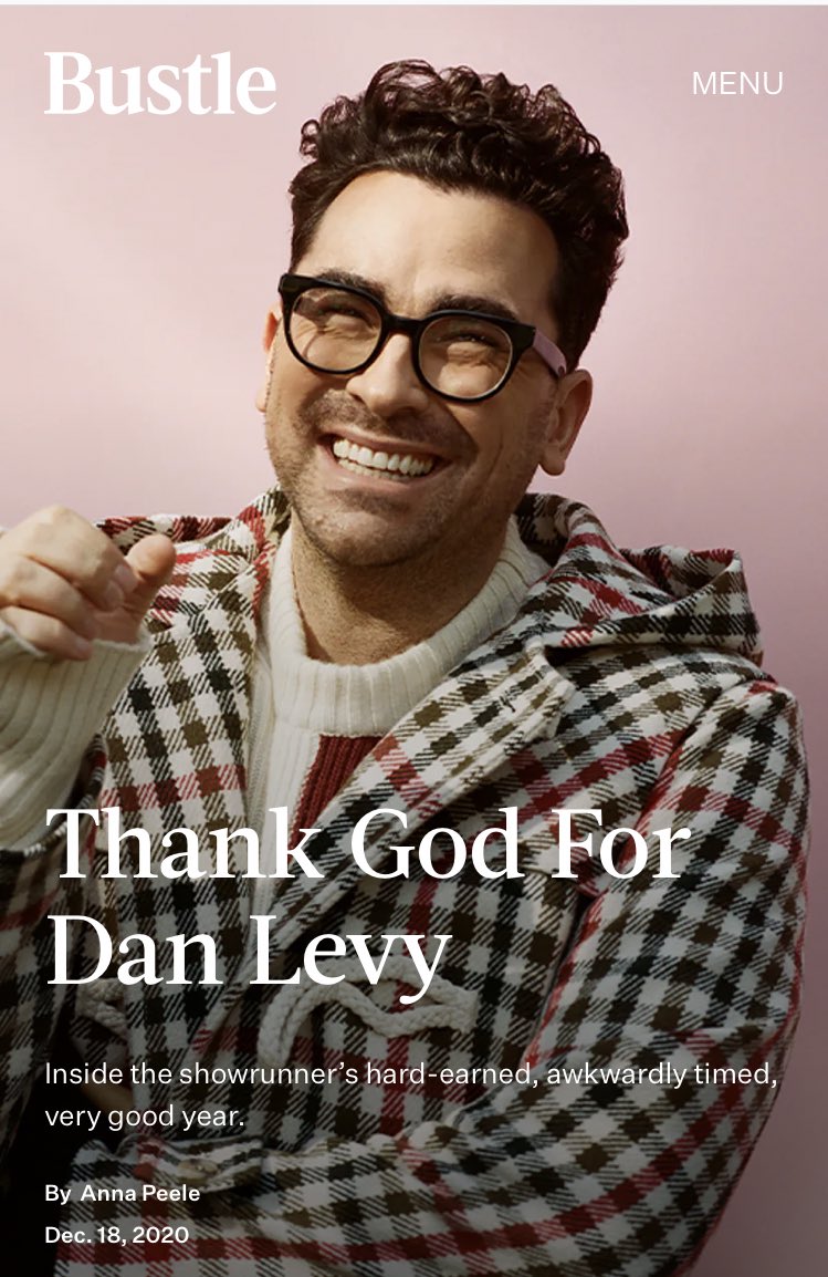 schittscreeker's tweet photo. You Might Be A Schitts Creeker If... you couldn’t agree more - Thank God for Dan Levy indeed!!  Click over to @bustle to see the article by @bananapeele - a great read! #schittscreek https://t.co/MPRhTR6tIf