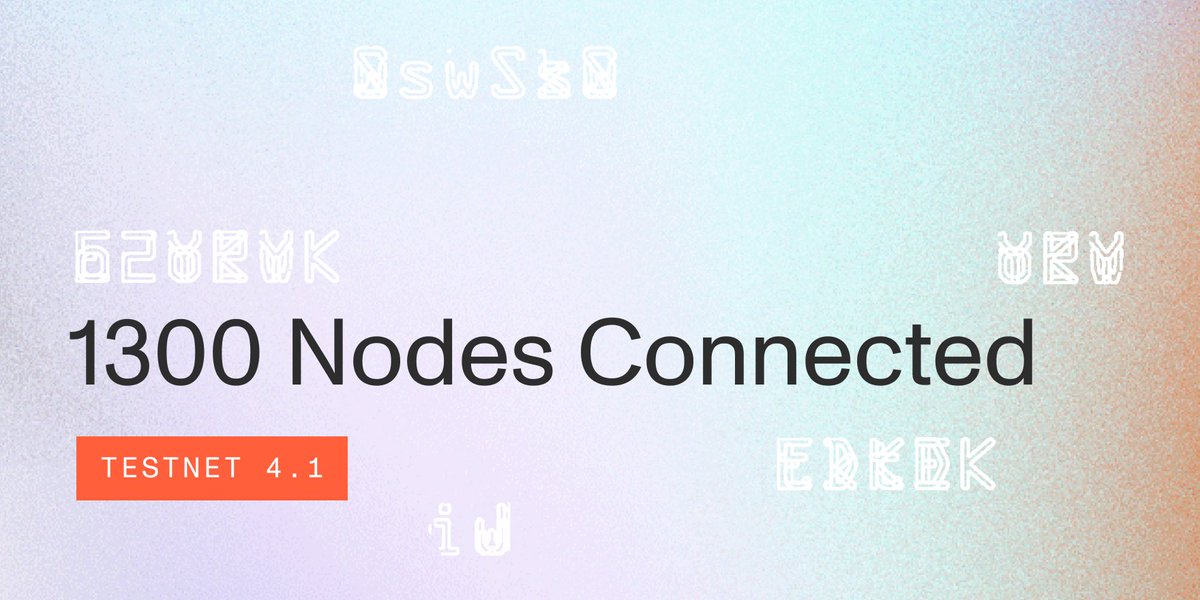 MinaProtocol's tweet image. Mina's latest public testnet has reached a new milestone!
More than 1300 nodes connected concurrently to Testnet 4.1, making it our biggest release to date! 🥳

Sign up now to get involved in Mina's final testing phase before mainnet launch: bit.ly/MinaAdversarial