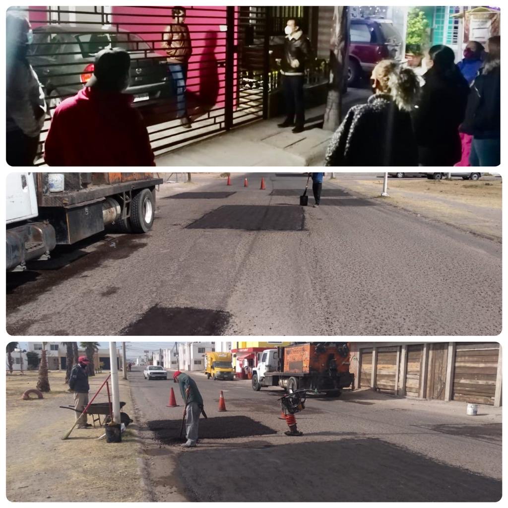 DAVIDPAYANGRO's tweet photo. Agradezco a la dirección de @ObrasPublicasDG a su Director @Rodrigo_mijares por atender mi gestión en base a la demanda de los vecinos del fracc. Paso del Real de Bacheo de sus calles. https://t.co/jRUO1VW6qu