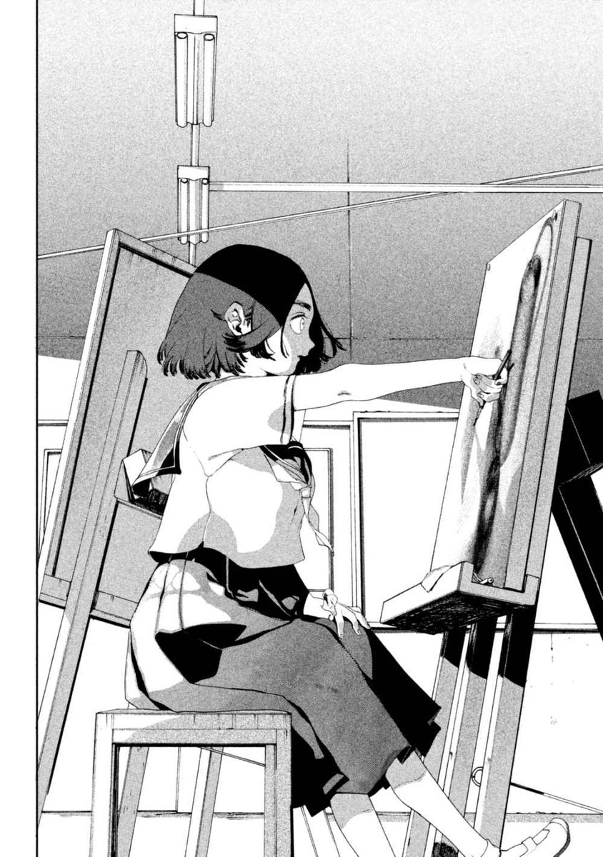 But it's not all doom and gloom, and Blue Period also focuses on the joy of creating, the strength it takes to be confident in your work, and peppers in legitimate artistic instruction along the way! The manga captures a nostalgia I can't quite explain, tinged with melancholy.