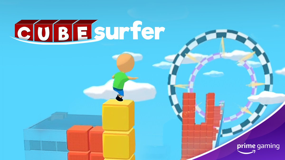 primegaming's tweet photo. Enjoy 7 days of ad-free play in #CubeSurfer with #PrimeGaming 🧊👑 Check out this free 3D arcade game today and unlock the ad-free play today https://t.co/fwBoFwSWZl https://t.co/ChRx0nDIID