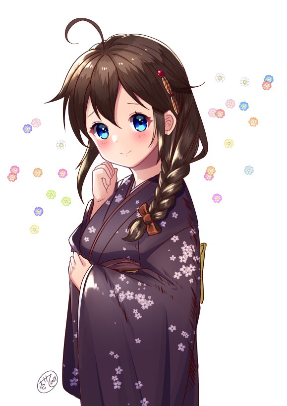 艦これ「あけおめ系?時雨再掲 #艦これ 」|壱十九 / illustratorのイラスト