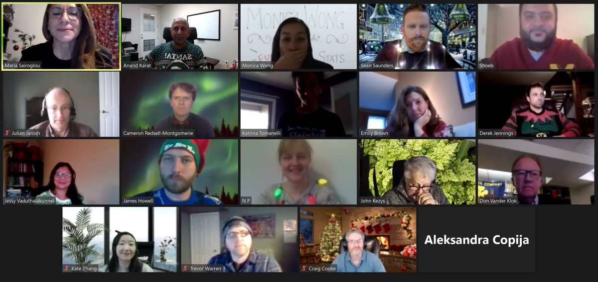 theOCMA's tweet photo. Our #OCMA2020 virtual Holiday Social was an hour filled with games, prizes, and glamourous ugly/holiday sweaters! A special shout-out to #SeanSaunders who surprised with his magical performance on the piano! Happy Holidays everyone!! 🤩😎 https://t.co/NtEut7nKqn