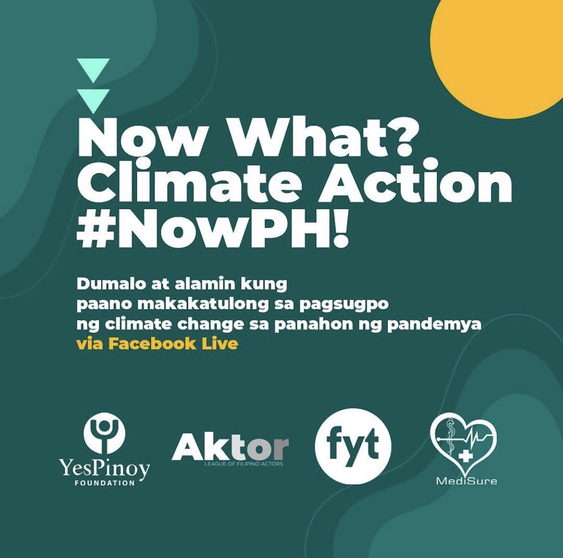 gmapinoytv's tweet photo. Mga Kapuso abroad, sunod-sunod ang malalakas na bagyong tumatama sa ating bansa. Ano nga ba ang puwede nating gawin?
Makiisa sa online forum na “Now What? Climate Action” ng #NowPH ngayong December 20, Sunday, 3 PM - 5 PM (PH time). https://t.co/uBlpMfcSPY