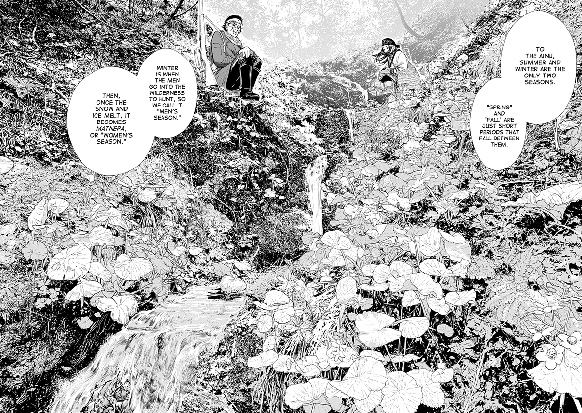 #4: Golden Kamuy by Satoru Noda is a blast, simple as that. It's funny, it's violent, it's beautiful, it's grotesque. The story is filled with information about Ainu culture, and the overarching story trucks along thanks to the strength of the character's introduced over time.