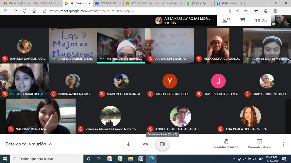 CobachOcho's tweet photo. Con gran ambiente, alegria y convivencia, alumnos y maestros llevaron a cabo Las Posadas Virtuales 2020, festejos diferentes, donde los jovenes saben adaptarse a los cambios y disfrutar..
Muchas felicidades..!!
Feliz Navidad..

#CuidemonosTodos #CuidateYCuidaALosTuyos #soydelocho https://t.co/uI9i4uHXFv