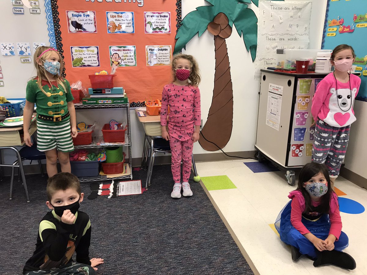 What would the last day before winter break be like without “Pajama Day”?!  Merry Christmas to all of my SRE kinders and their families!