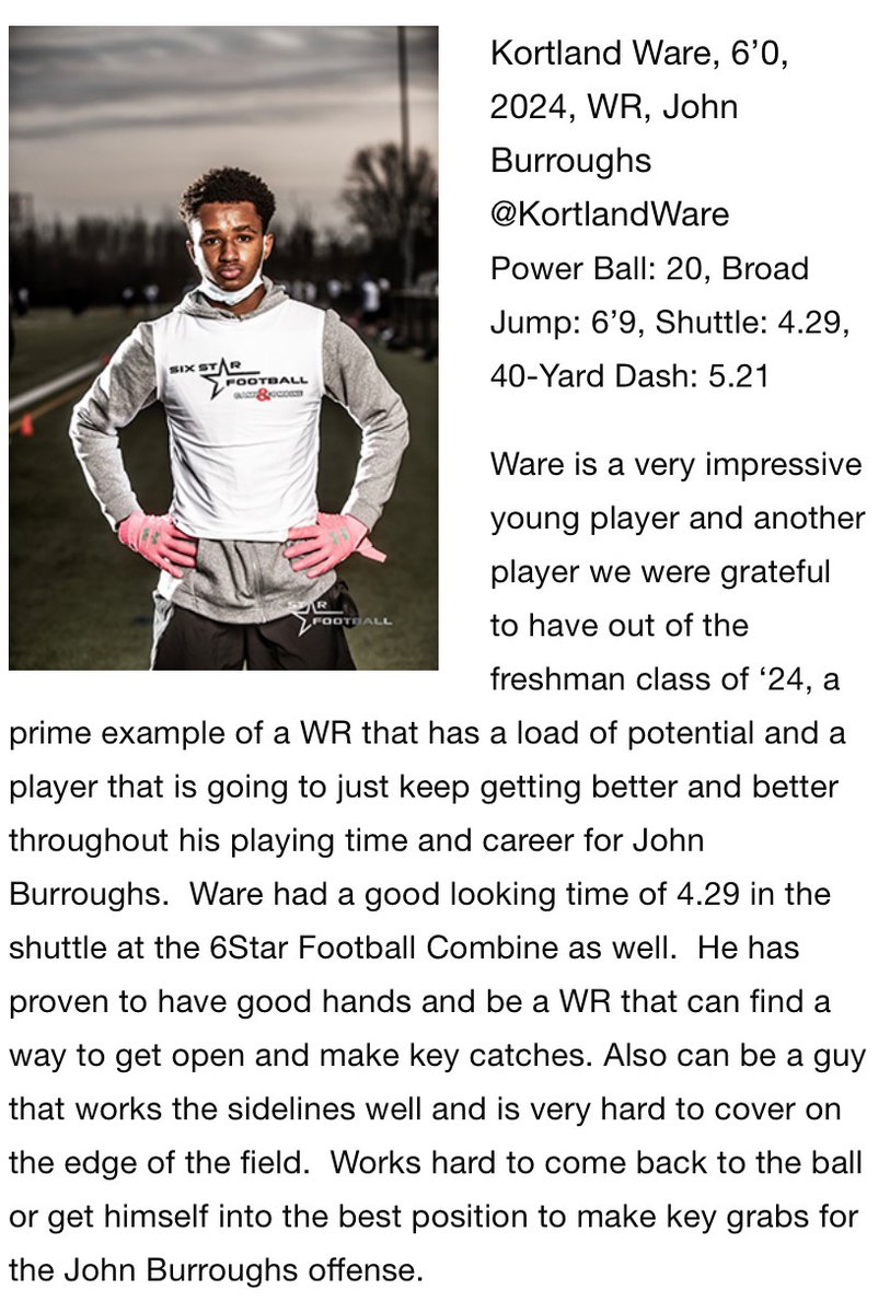 Big thanks <a href="/6starfootballMO/">Six Star Football | MISSOURI</a> for the mention!