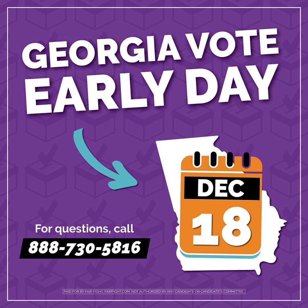 johnlegend's tweet image. Georgians, vote early.

Early in-person voting is happening now through 12/31, so mask up and vote. Or, drop off your absentee ballot in an official dropbox.

Go to peachvote.com to make a plan.
#votewarnock #voteossoff