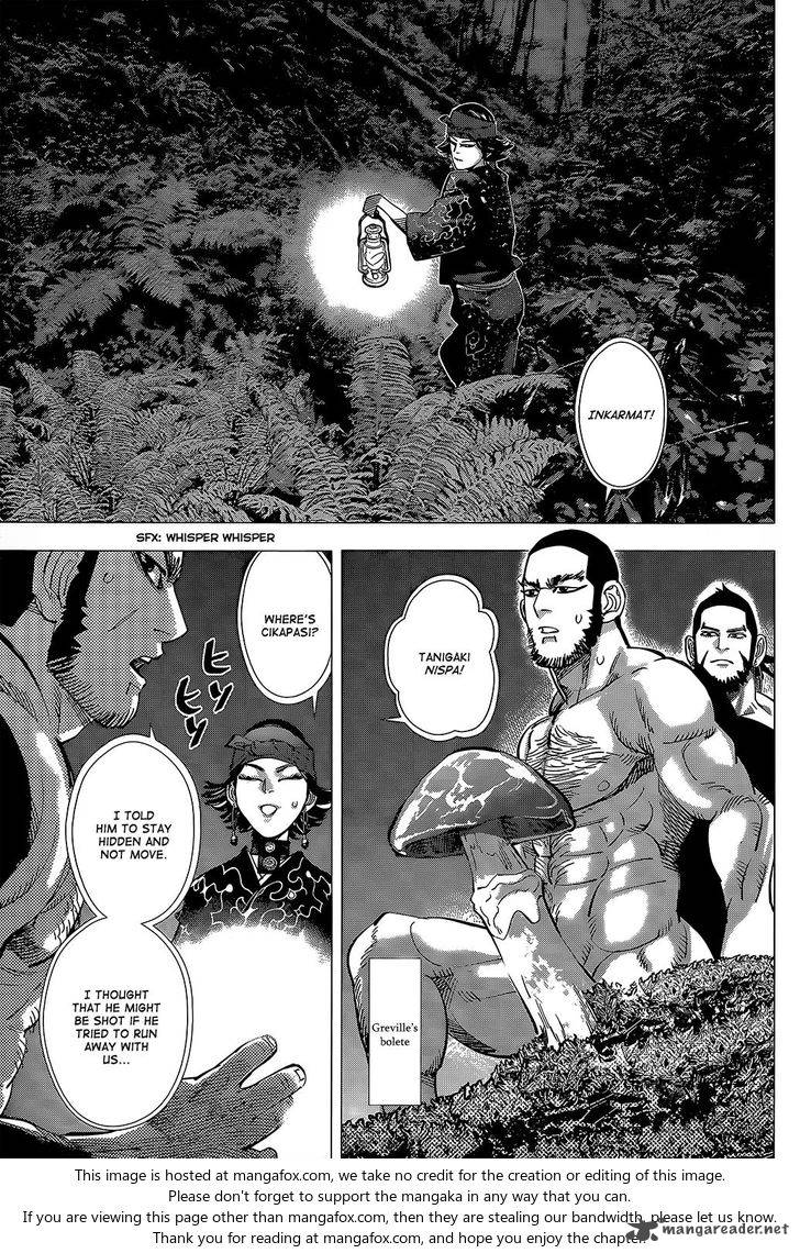 Golden Kamuy is also one of the best manga I've read in recent years with how it flips between being deadly serious and stupidly funny on a dime. The humor is a big part of the series from characters being silly to absurd situations, interwoven with brutal violence.