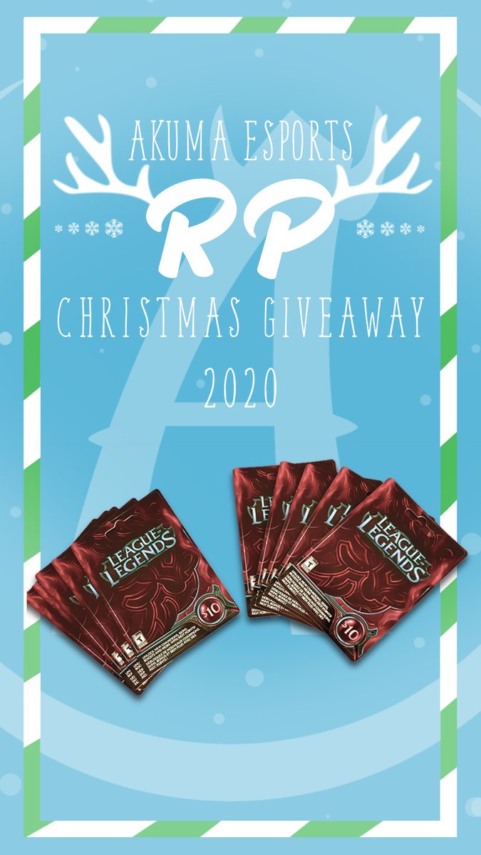 ATTENTION AKUMA FAMILY!!  CHRISTMAS IS COMING UP! To celebrate, we are doing an RP giveaway of TEN $10 RP CARDS! Follow the rules in the Gleam link to enter, results will be announced on Christmas night! #akumamatata

gleam.io/JHRQ2/akuma-es…