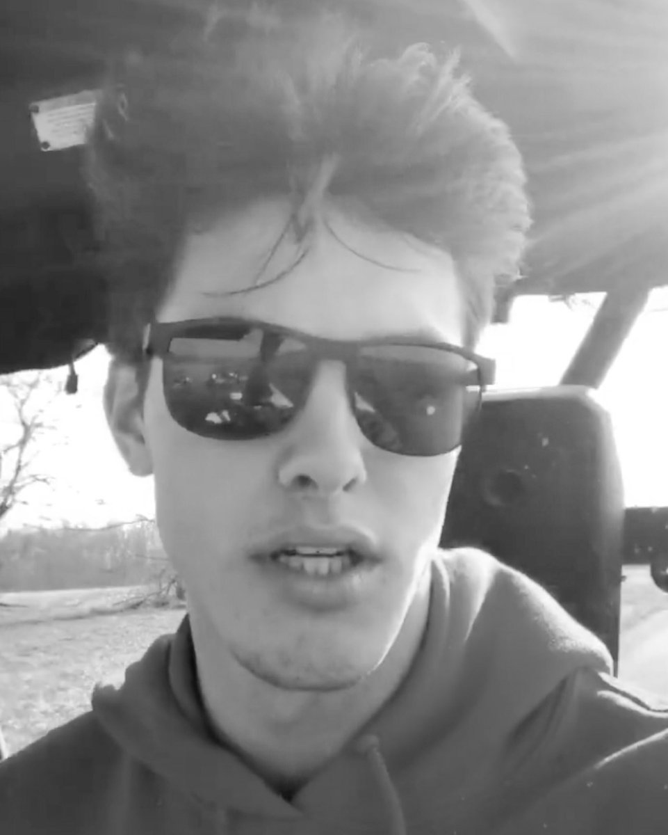 griffin uses sunglasses to avoid damaging the sun