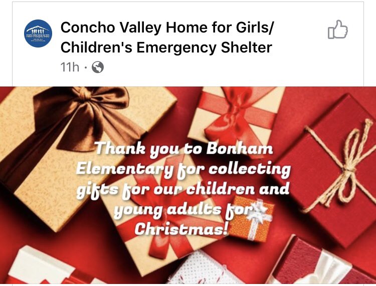 Thank you students and staff for donating gifts to the Children’s Emergency Shelter this holiday season.