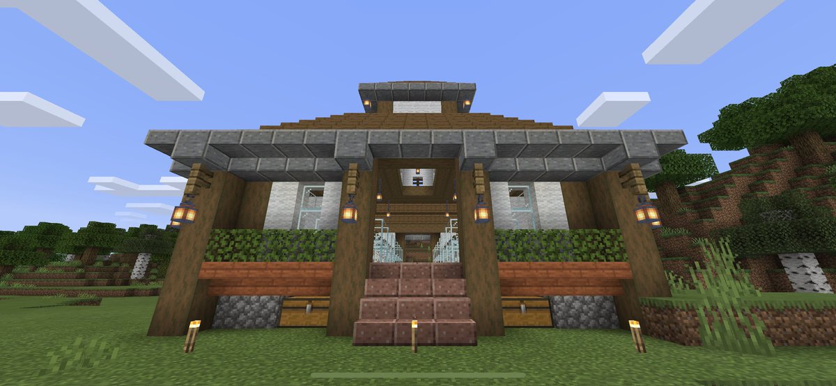 ソラビト 全自動羊毛回収機 建物 完成 作業中にも2スタック以上集まった羊毛の色もあって 沢山羊毛 手に入った Minecraft