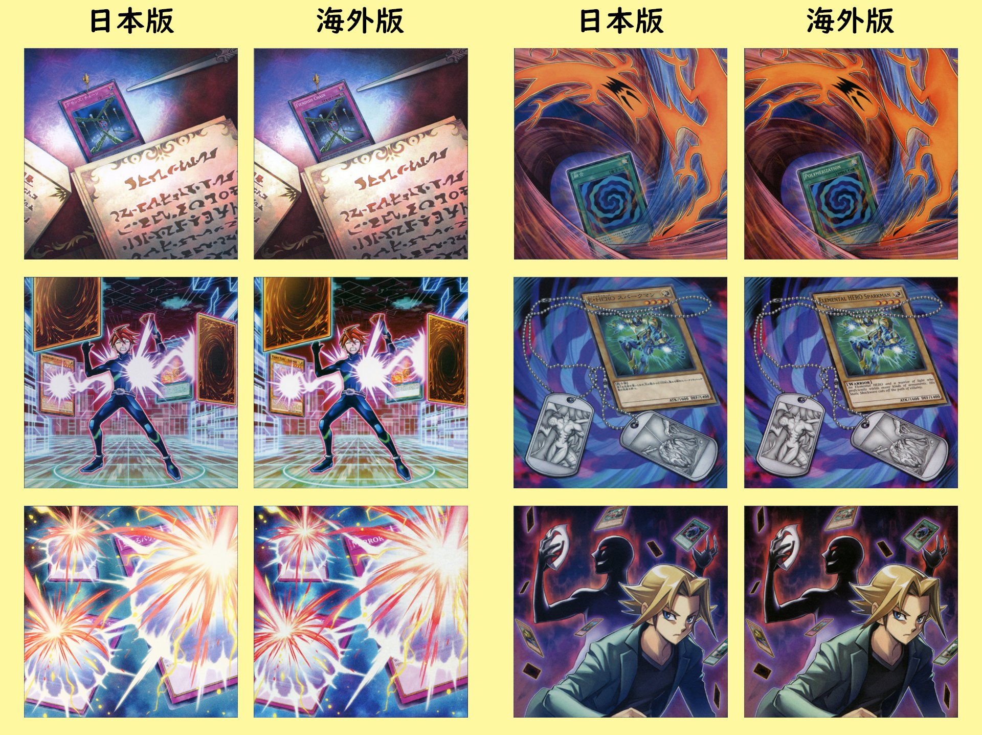 遊戯王tcg 海外版 の修正イラスト紹介 Twitter