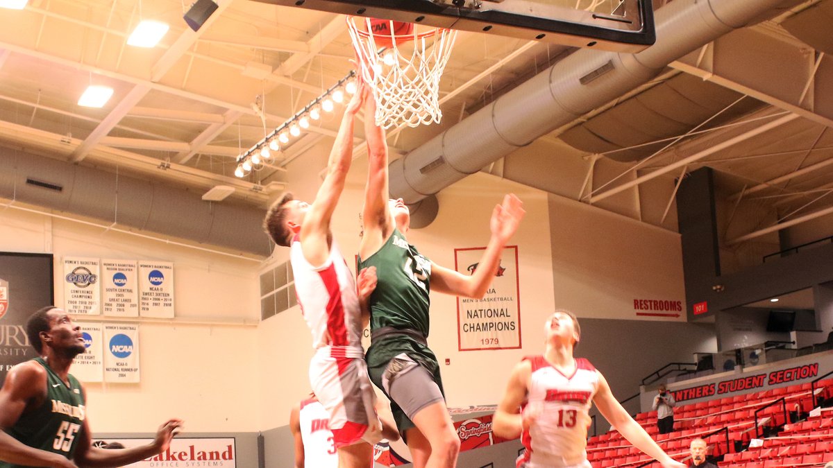 minersports's tweet photo. FINAL: Drury: 89, @MST_MBB: 96

This is the first time the Miners have beaten the Panthers on their home court since 1977!

Julien Smith: 30 points (career high)
Kevin Legardy: 20 points, 4 assists
Ryan Parker: 20 points, 16 rebounds (career highs) https://t.co/vi11hlhQXq