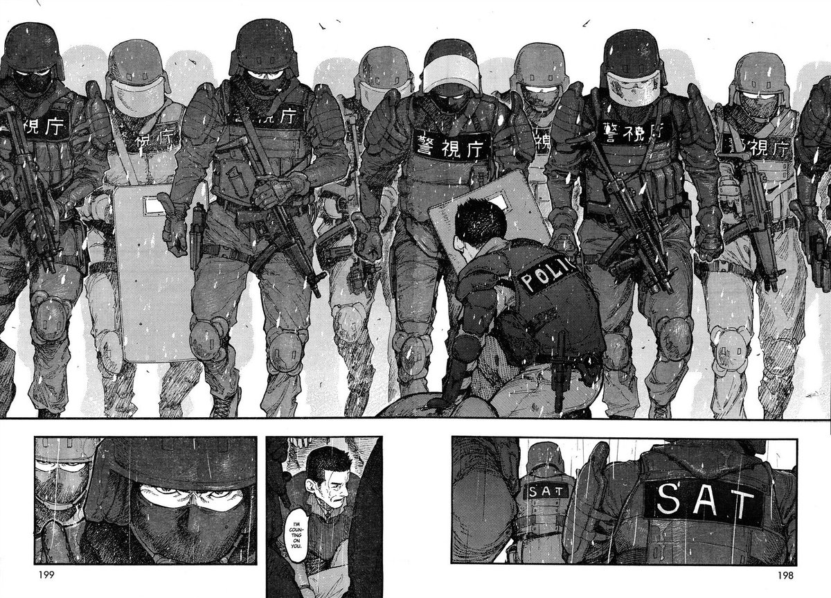 I'm a big fan of series with this sort of in-between realistic look to the world and characters, and the rendering applied to the black ghosts only serves to make them more menacing. It also helps some moments land with more gravity when the art goes into overdrive.