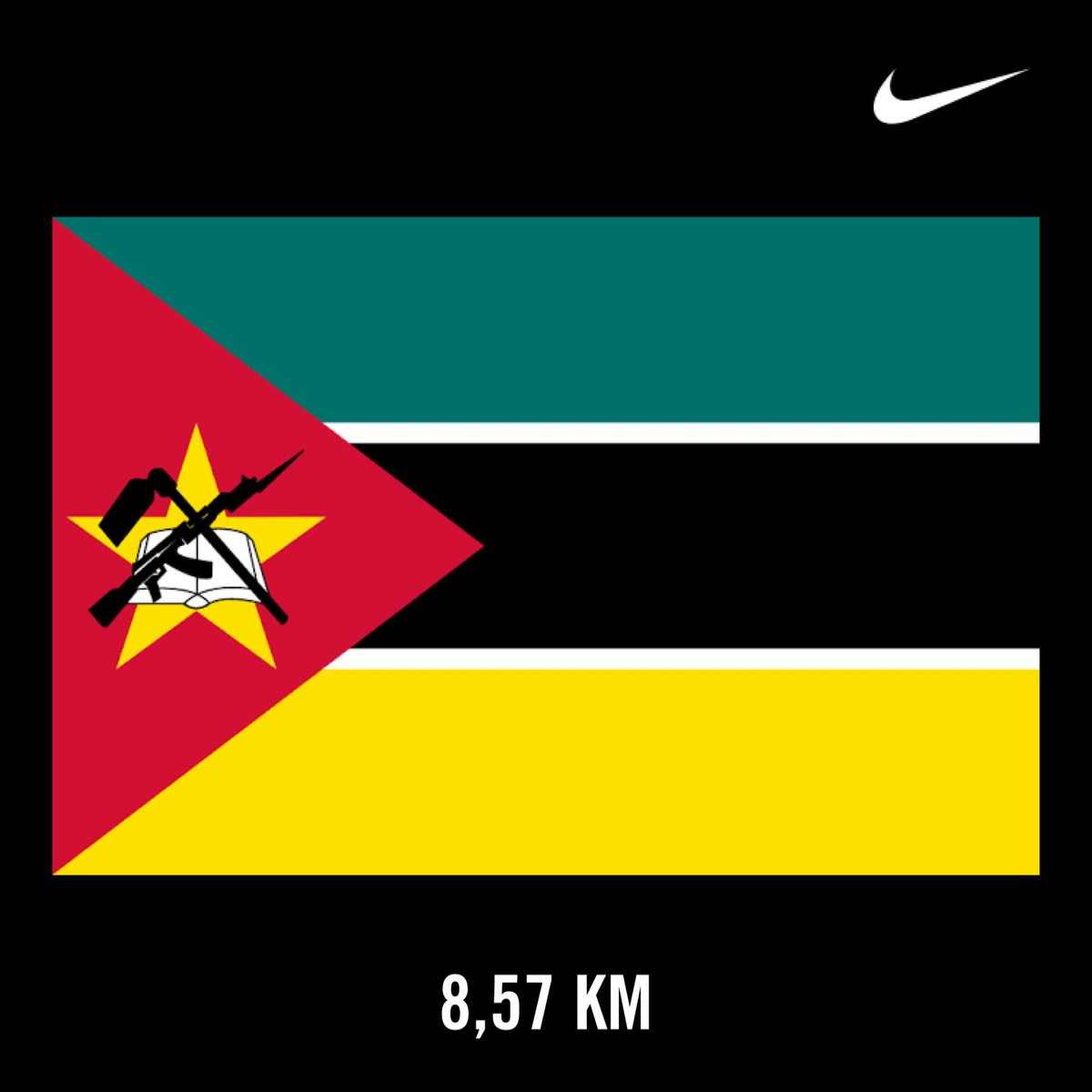 Mfanaboy's tweet image. Mozambique 🇲🇿 

Green: natural wealth
White: peace
Black: continent of Africa
Yellow &amp;amp; Red: mineral wealth &amp;amp; independence struggle 
Star: internationalism &amp;amp; Marxism
Book: education.
Rifle: defense &amp;amp; vigilance
Hoe: agriculture in Mozambique

#AfricanFlags
#RunningWithTumiSole