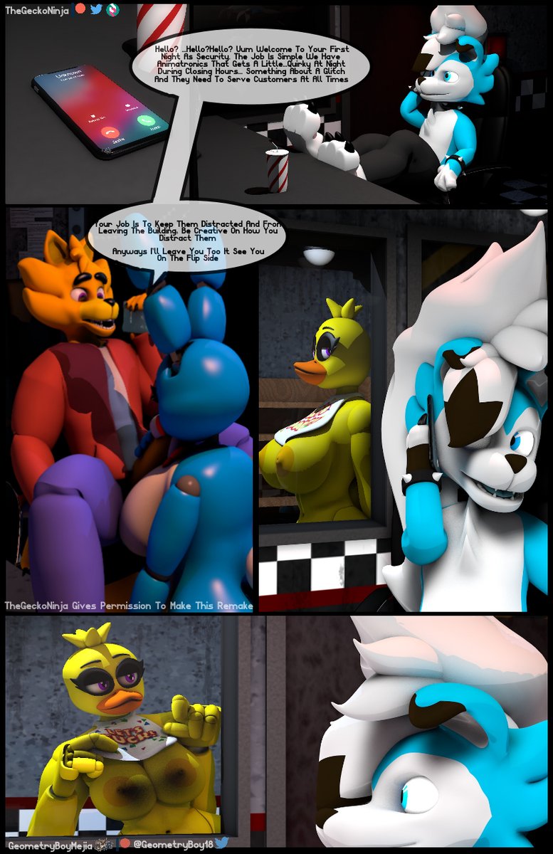 GeometryBoyMejia on Twitter: ""Five Fuck's At Freddy's" Page #1 Original  Comic By @TheGeckoNinja Remake By @GeometryBoy18 I Have Permission To Make  A 3D Remake You Can Donate Me Of My Work If