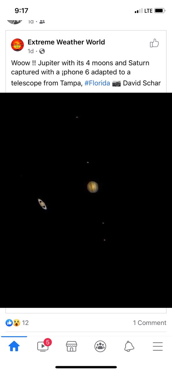 pyramidcabaret's tweet photo. Stunning picture taken with a phone camera through a telescope. Look at they ring! #stars #planet’s  #astrology #Universe https://t.co/tYoJsebSJF