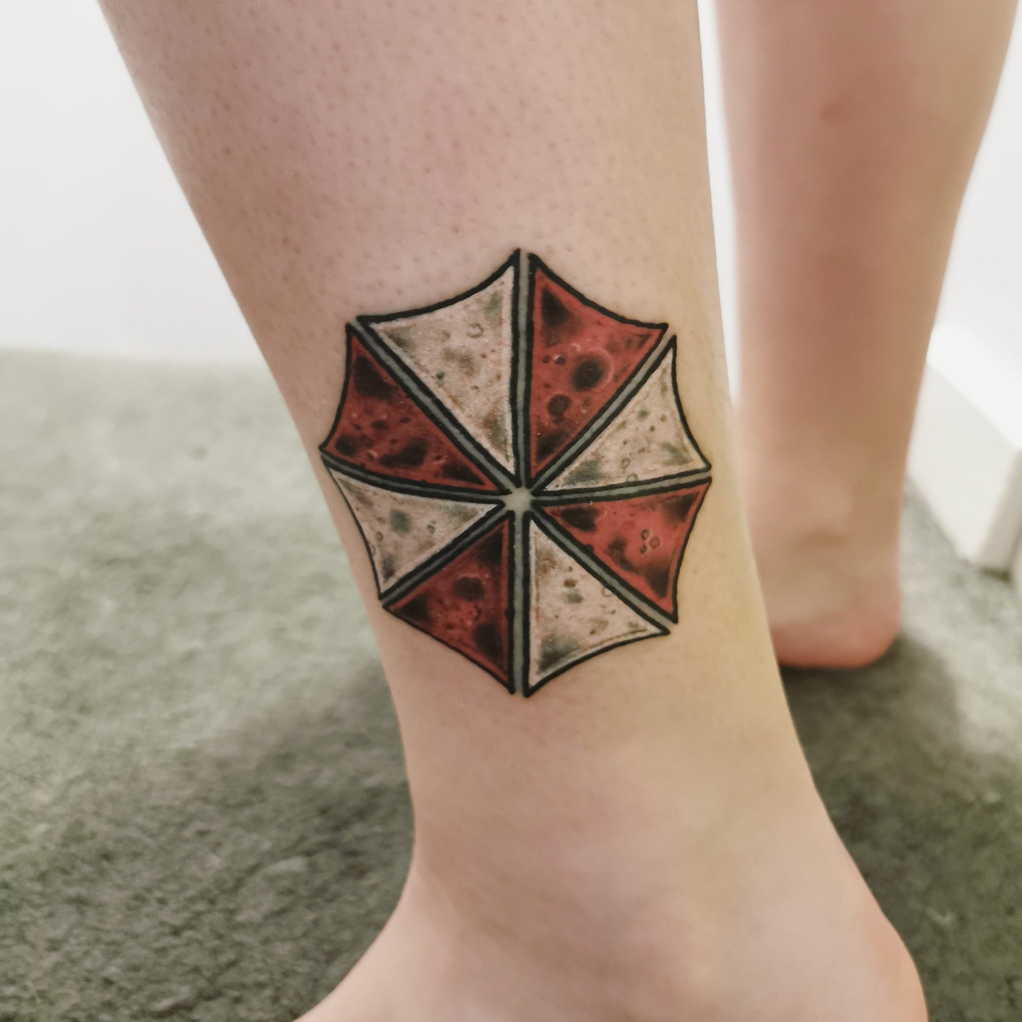 Umbrella Corp tattoo  Arm tattoos for guys forearm Zombie tattoos Resident  evil tattoo