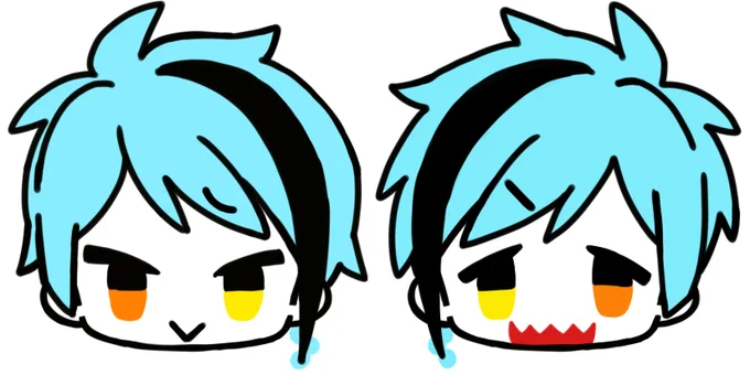 息抜きに描いてた何かのグッズになるかもしれないしならないかもしれないトレジェと双子ちゃん 