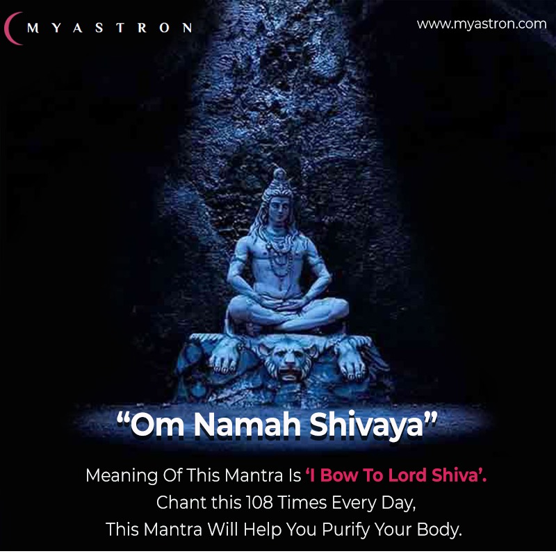 The Meaning Of This Mantra Is 'I Bow To Lord Siva'. 
Chant This 108 Times Every Day, This Mantra Will Help You Purify Your Body.
'OM NAMHA SHIVAYA'
Read More:-myastron.com
.
.
.
#RudraMantra #myastronastrology #astrology #omnamahshivaya
#Lord #SHIVA