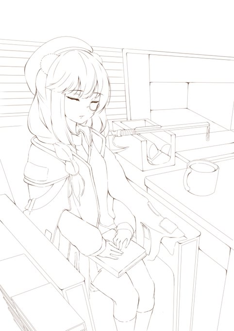 線画おわりぃ! 
