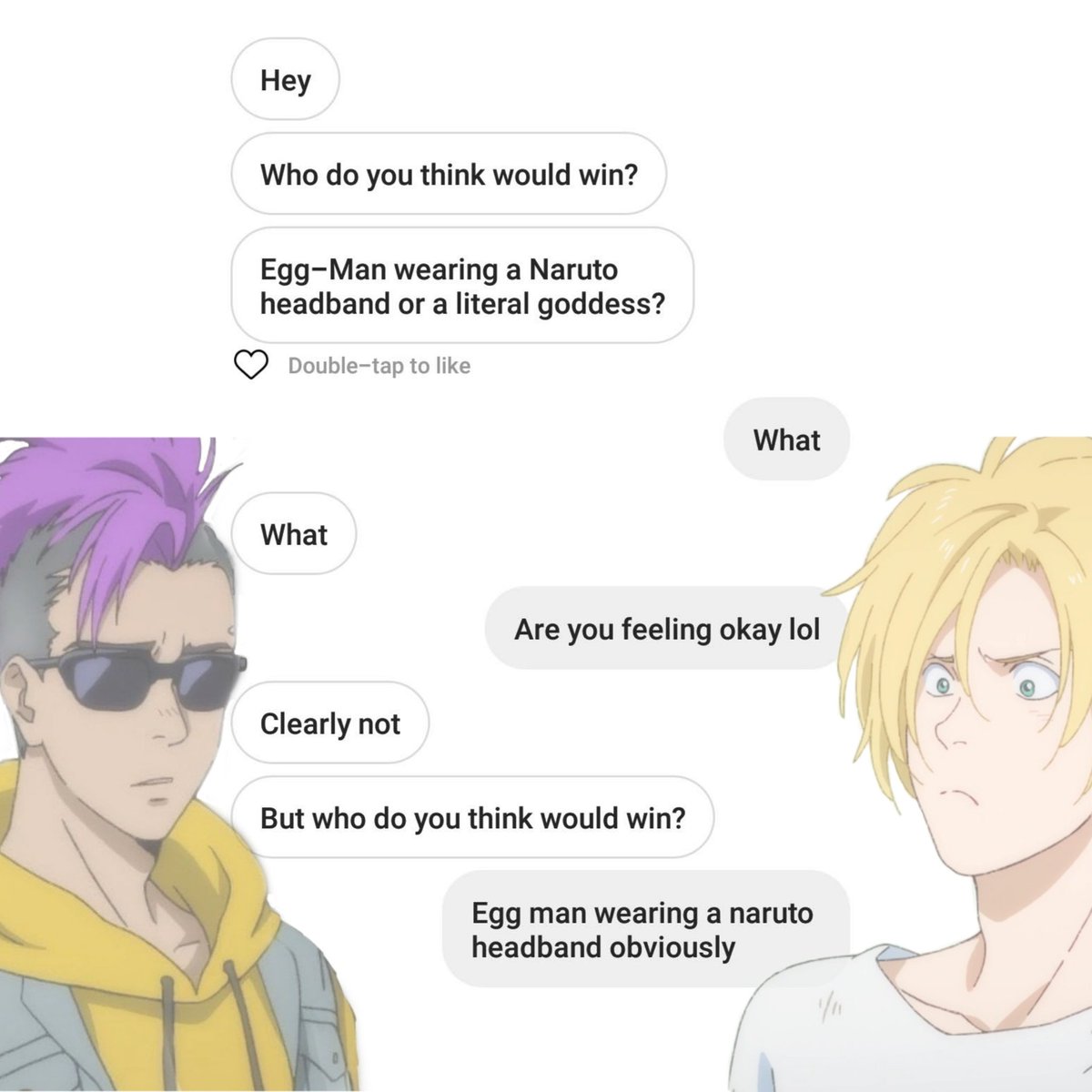 mun's texts, but make it banana fish; a thread