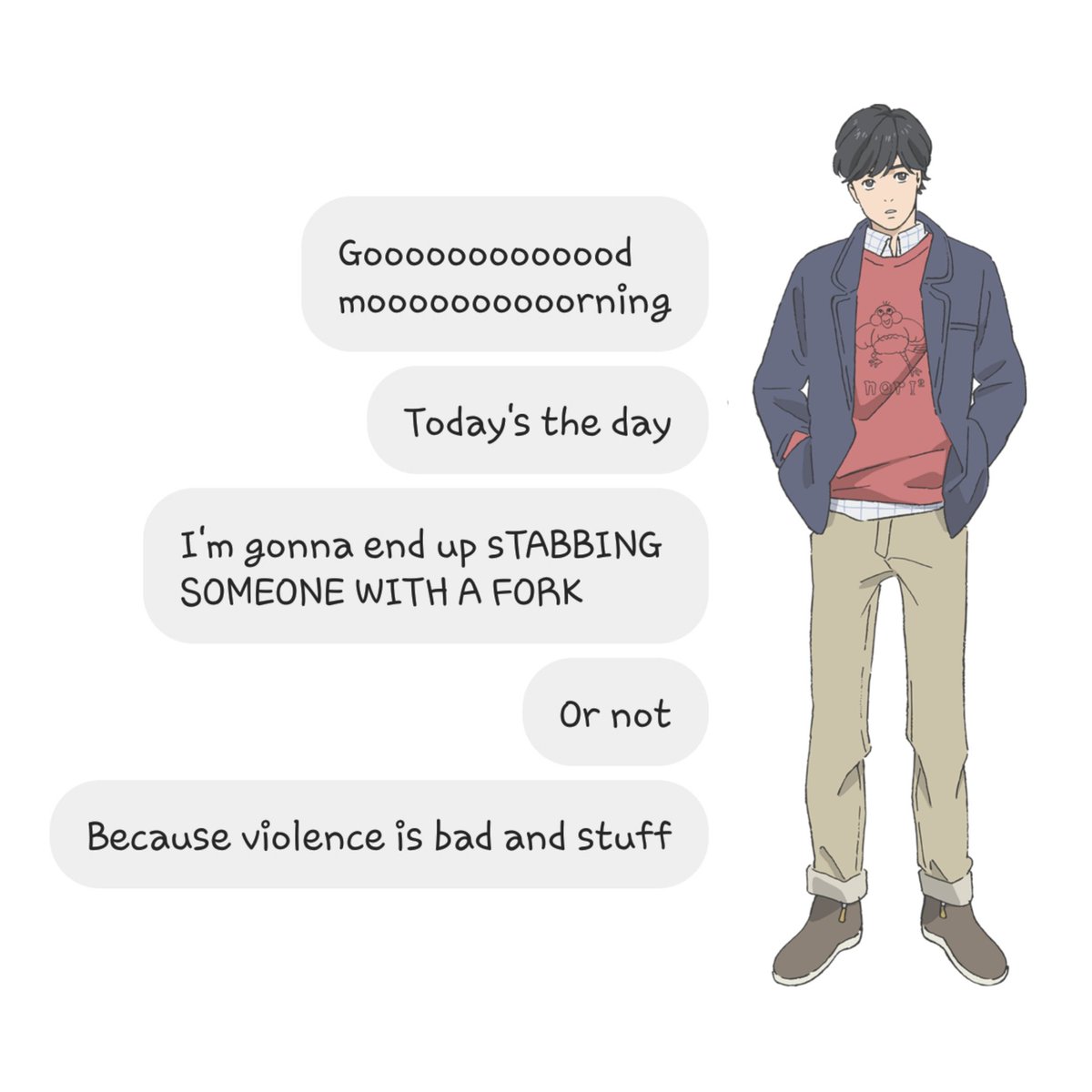 mun's texts, but make it banana fish; a thread