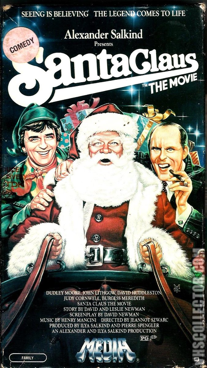 A brief dissection of the VHS box art for 1985’s immortal classic, SANTA CLAUS: THE MOVIE.