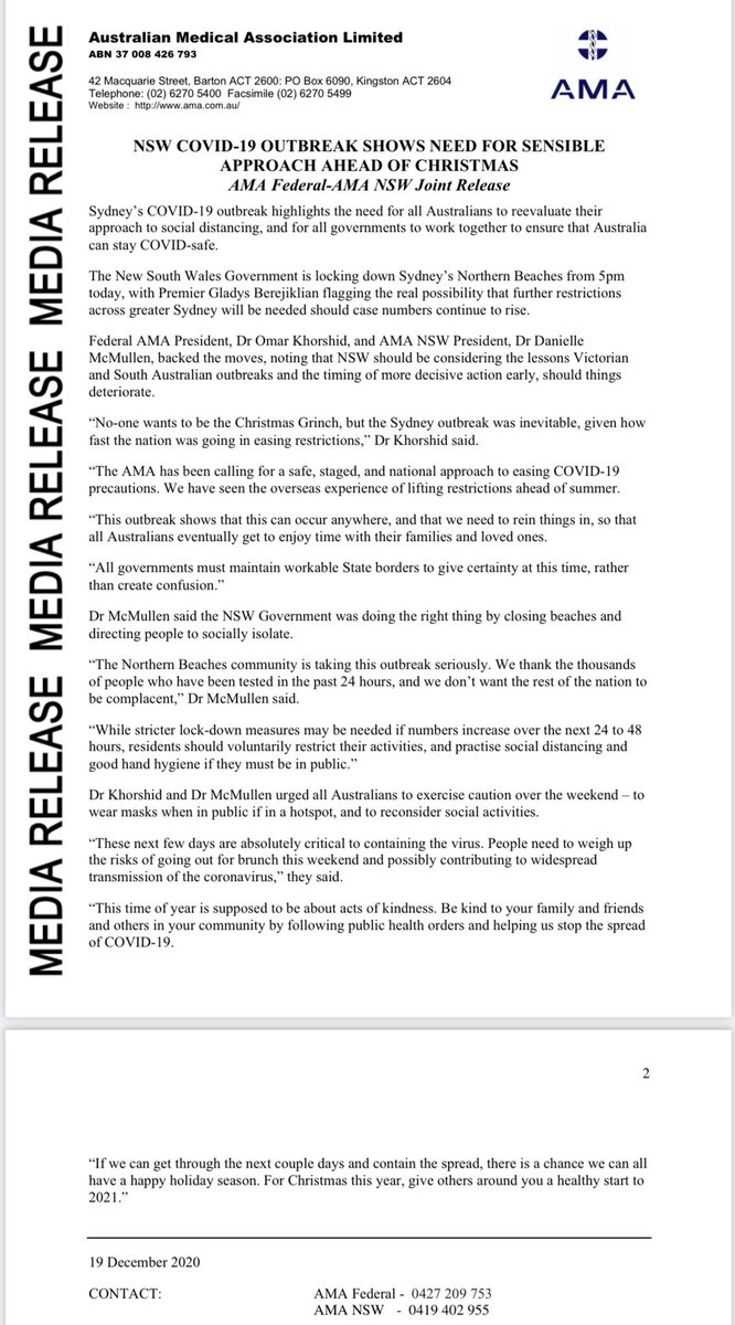 DrMukeshH's tweet photo. #COVID19 #Report https://t.co/kqlLnC7Hsr
Much to learn; my statement. https://t.co/lQopqeWd2S Transcript https://t.co/QqcfBYyhhj .@AMA_NSW @ama_media @amavictoria @BradHazzard Must Act Quick! Act Now! Masks😷 Cheap Effective 🖐SAnitise🖐 🛑⬅️1.5m➡️! #NeedAtest #GetAtest https://t.co/D09H7Zkz5G