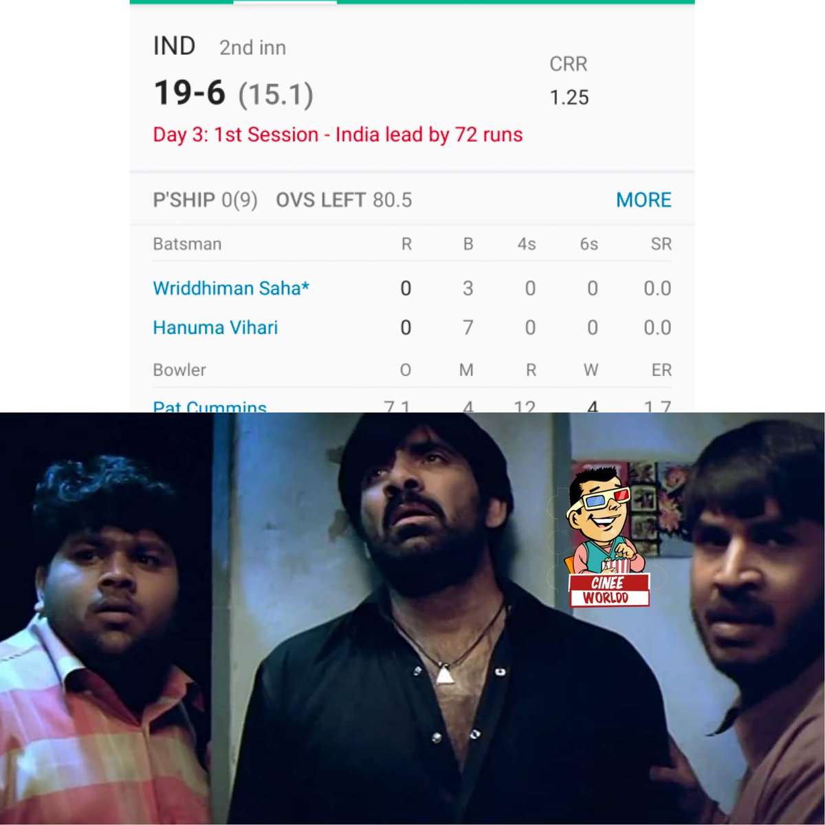 Cinee_Worldd's tweet photo. #INDvsAUSTest
Antha Assam🙏
#IndVAus #ViratKohli #Rehane #Cummins #Cinee_Worldd @cinee_worldd https://t.co/1FgWfXPO2P