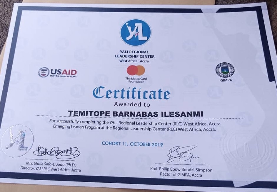 Congratulations @thetopeilesanmi now officially a YALI fellow.

Thank you Young Africa Leadership Initiative for the opportunity to learn, unlearn and relearn leadership skills. It was worthwhile.

On to the next, We MOVE!

#yalifellow #leadership #leader #leadershipdevelopment